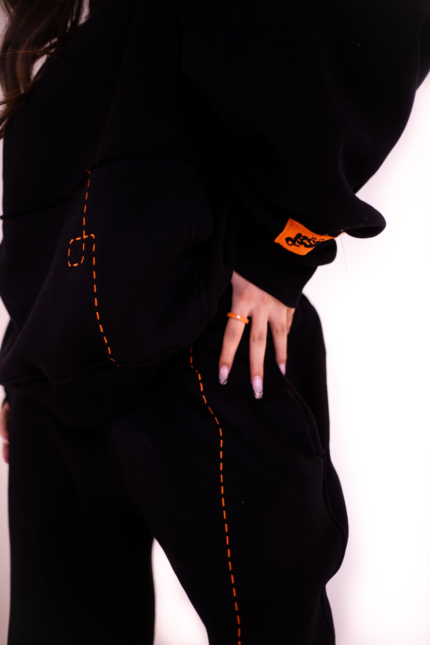 D1.0 Black Hoodie