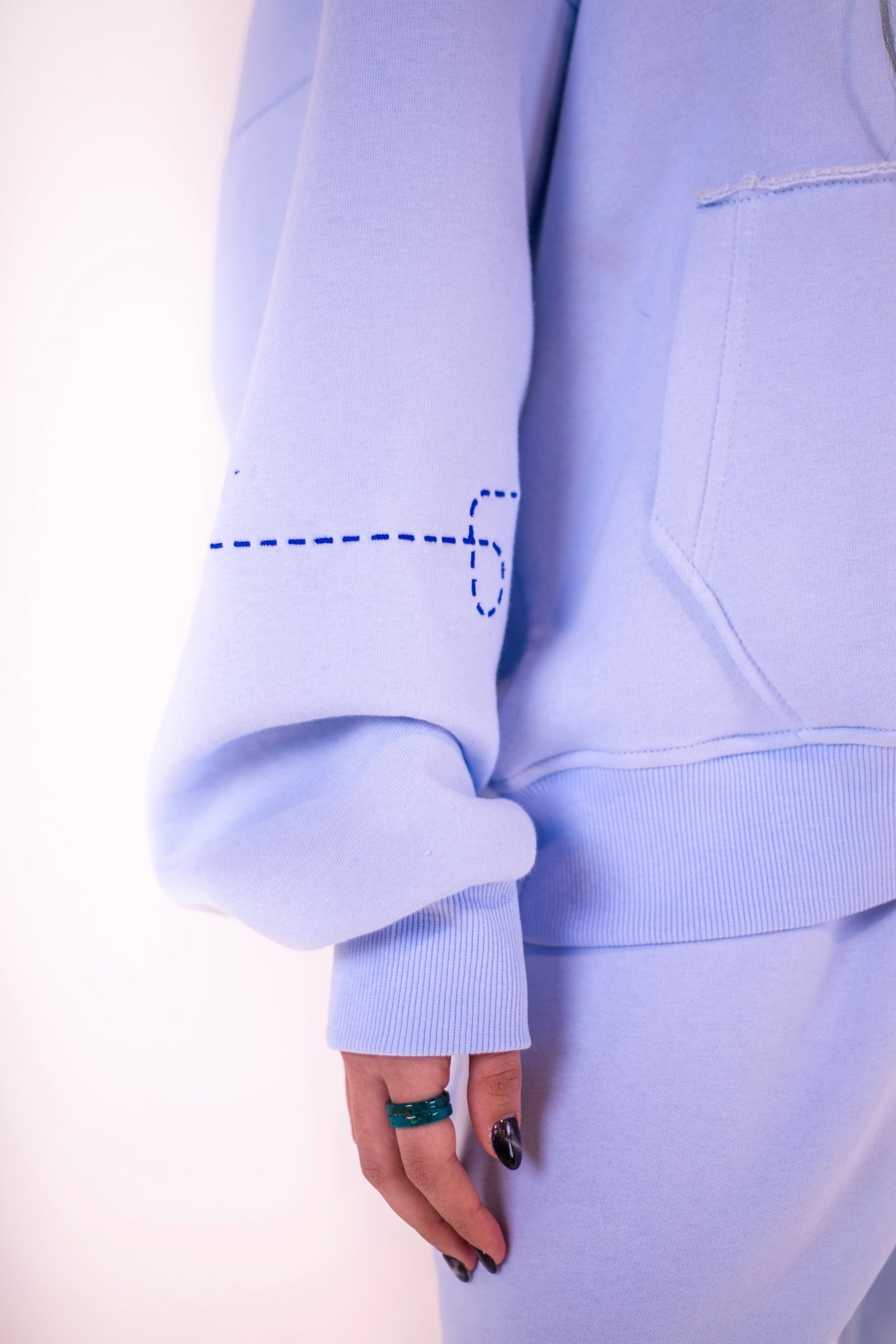 D1.0 Baby Blue Hoodie